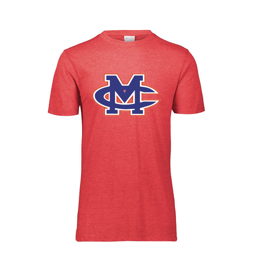 [FTSCUBRD-AS-LOGO2] Decker Men's Tri-Blend T-Shirt - Short Sleeve (Adult S, Red, Logo 2)