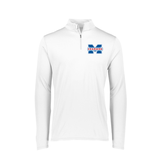[FTLQFLWH-FAXS-LOGO1] Ladies Flex-Lite 1/4 Zip Shirt (Female Adult XS, White, Logo 1)
