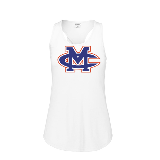 [FT0TUBWH-FAS-LOGO2] Ladies Tri Blend Tank Top (Female Adult S, White, Logo 2)