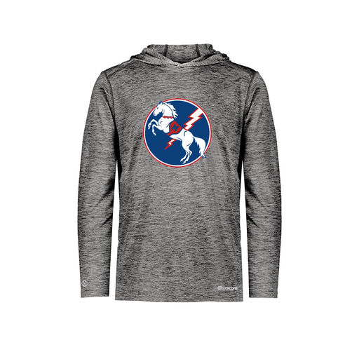 [FOLHCGBK-AS-LOGO3] Men's Charge Hoodie (Adult S, Black, Logo 3)