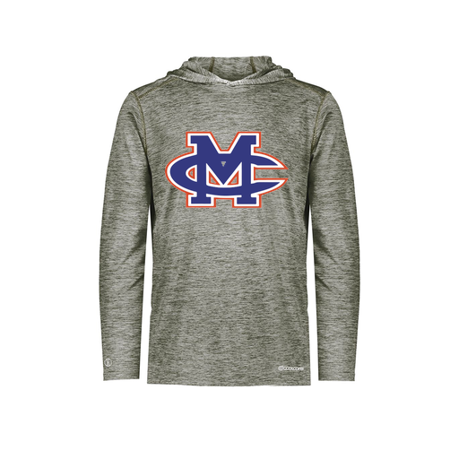 [FOLHCGGY-AS-LOGO2] Decker Men's Charge Hoodie (Adult S, Gray, Logo 2)