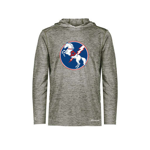 [FOLHCGGY-AS-LOGO3] Decker Men's Charge Hoodie (Adult S, Gray, Logo 3)