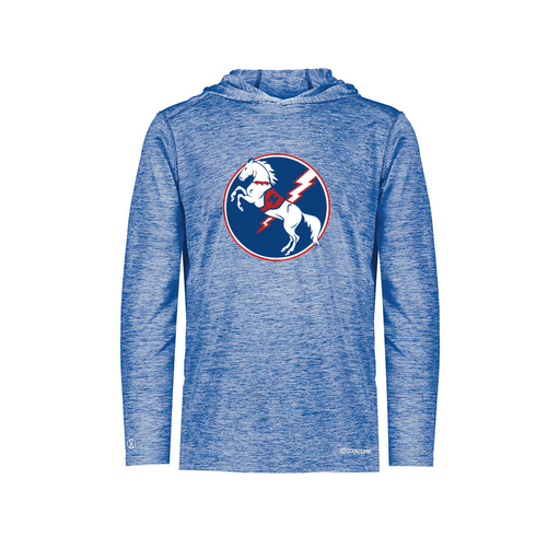 [FOLHCGRY-YS-LOGO3] Decker Youth Charge Hoodie (Youth S, Royal, Logo 3)