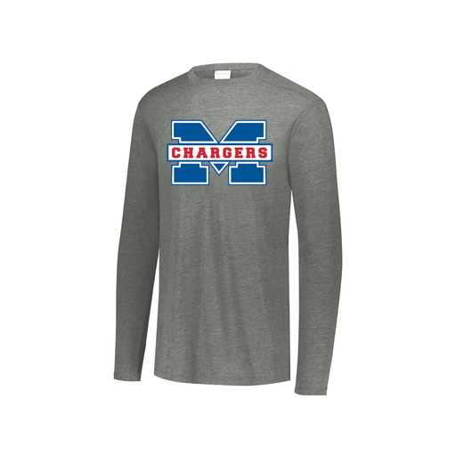 [FTLCUBGY-YS-LOGO1] Youth LS Ultra-blend T-Shirt (Youth S, Gray, Logo 1)