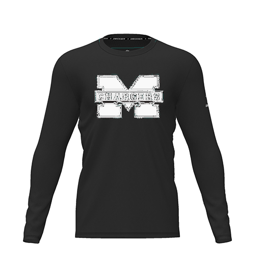[CUS-DRIF-TEES-PER-CNK-LSL-BLK-YXS-LOGO1] Dri Fit Performance T-Shirt (Youth XS, Black, Logo 1, Long Sleeve)