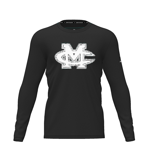 [CUS-DRIF-TEES-PER-CNK-LSL-BLK-YXS-LOGO2] Dri Fit Performance T-Shirt (Youth XS, Black, Logo 2, Long Sleeve)
