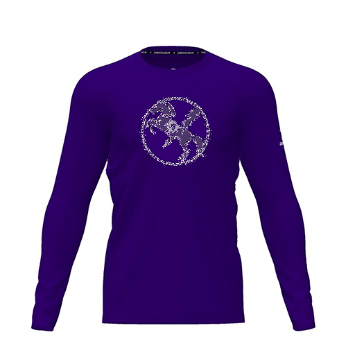 [CUS-DRIF-TEES-PER-CNK-LSL-PUR-YXS-LOGO3] Dri Fit Performance T-Shirt (Youth XS, Purple, Logo 3, Long Sleeve)