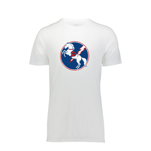 [FTSCUBWH-AS-LOGO3] Decker Men's Tri-Blend T-Shirt - Short Sleeve (Adult S, White, Logo 3)