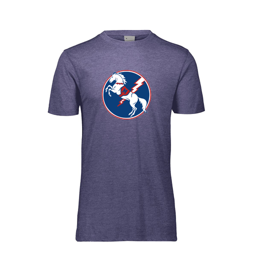 [FTSCUBRY-AS-LOGO3] Decker Men's Tri-Blend T-Shirt - Short Sleeve (Adult S, Royal, Logo 3)