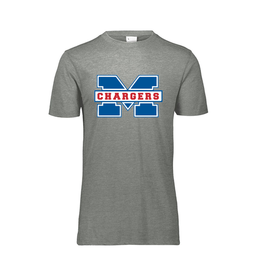 [FTSCUBGY-AS-LOGO1] Decker Men's Tri-Blend T-Shirt - Short Sleeve (Adult S, Gray, Logo 1)
