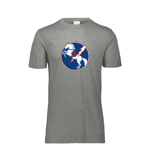 [FTSCUBGY-AS-LOGO3] Decker Men's Tri-Blend T-Shirt - Short Sleeve (Adult S, Gray, Logo 3)