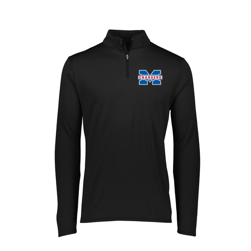 [FTLQFLBK-FAXS-LOGO1] Decker Women's Flex-Lite 1/4 Zip Shirt (Female Adult XS, Black, Logo 1)