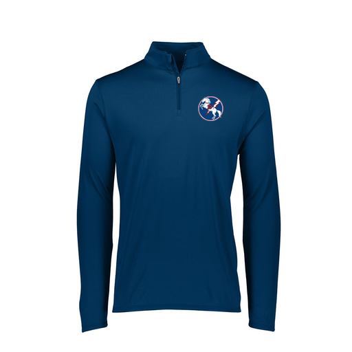 [FTLQFLNV-FAXS-LOGO3] Decker Women's Flex-Lite 1/4 Zip Shirt (Female Adult XS, Navy, Logo 3)