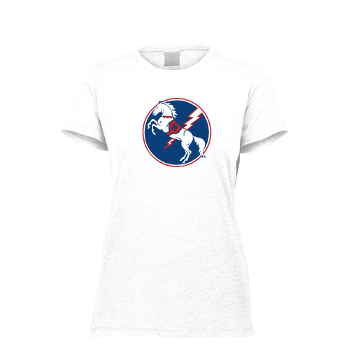 [FTSCUBWH-FAXS-LOGO3] Decker Women's Tri-Blend T-Shirt - Short Sleeve (Female Adult XS, White, Logo 3)