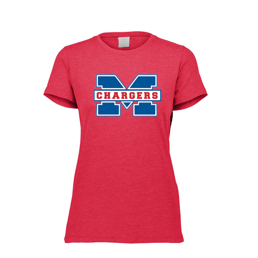 [FTSCUBRD-FAXS-LOGO1] Decker Women's Tri-Blend T-Shirt - Short Sleeve (Female Adult XS, Red, Logo 1)