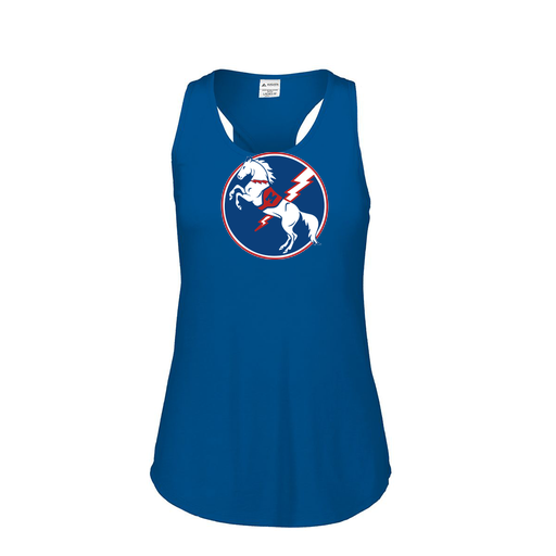 [3078.U55.S-LOGO3] Ladies Tri Blend Tank Top (Female Adult S, Royal, Logo 3)