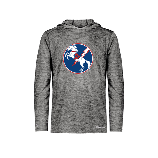 [FOLHCGBK-YS-LOGO3] Decker Youth Charge Hoodie (Youth S, Black, Logo 3)