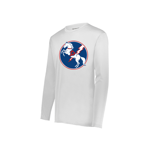 [222822.005.XS-LOGO3] Men's LS Smooth Sport Shirt (Adult XS, White, Logo 3)