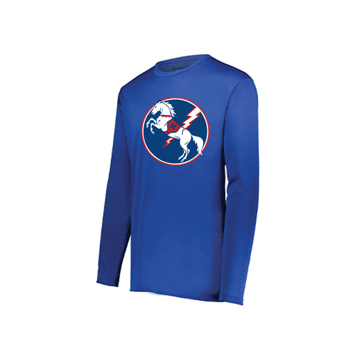 [222822.060.XS-LOGO3] Men's LS Smooth Sport Shirt (Adult XS, Royal, Logo 3)