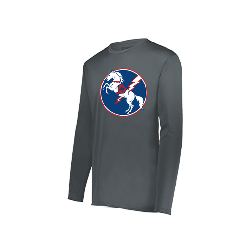 [222822.059.XS-LOGO3] Men's LS Smooth Sport Shirt (Adult XS, Gray, Logo 3)