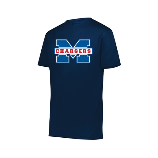 [222819.065.XXS-LOGO1] Youth Movement Dri Fit Shirt (Youth XXS, Navy, Logo 1)