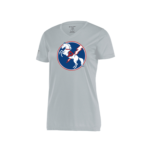 [222820.099.S-LOGO3] Ladies Movement Dri Fit Shirt (Female Adult S, Silver, Logo 3)