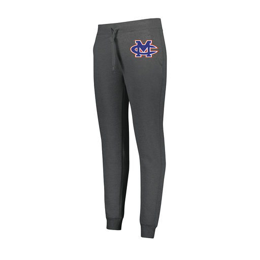 [229748.E83.XS-LOGO2] Ladies 60/40 Fleece Jogger (Female Adult XS, Gray, Logo 2)