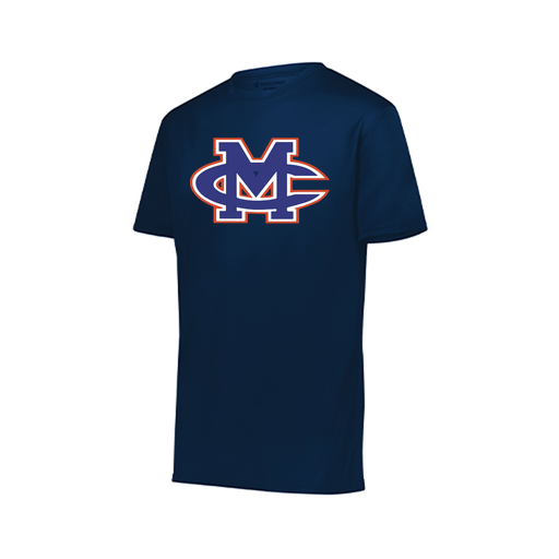 [222819.065.XXS-LOGO2] Youth Movement Dri Fit Shirt (Youth XXS, Navy, Logo 2)